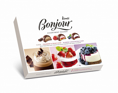 Десерт КОНТІ «Bonjour Ассорти» 348 г