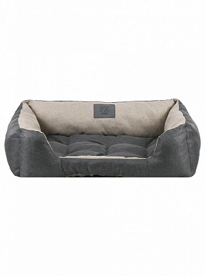 Лежак FX home Mальмо 60х40х18 см, бежево-сірий