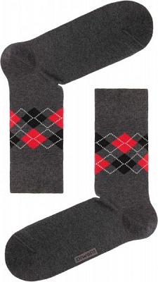 Носки мужские Conte Comfort (меланж) 7с-26СП 015 р. 25 темно-серый 