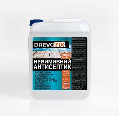 Антисептик DrevoFix незмивний готовий розчин зелений мат 5 л