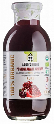 Сок Georgias Natural Гранат-черешня-вишня органическая 0,3 л 