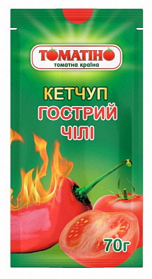 Кетчуп ТОМАТІНО Острый Чили 70 г