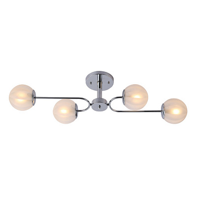 Люстра Miorro Centro метал/скло 4x40 Вт E27 хром 51-311-035