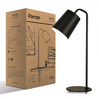 Настольная лампа декоративная Feron DE1440 1x40 Вт E27 черный 