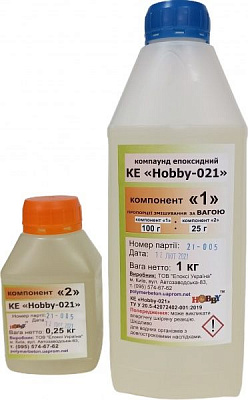 Смола епоксидна КЕ Hobby-021 1,25 кг