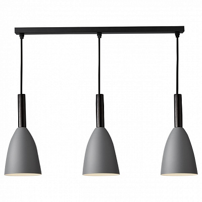 Светильник подвесной Hopfen BELL FM 3x40 Вт Е27 серый 