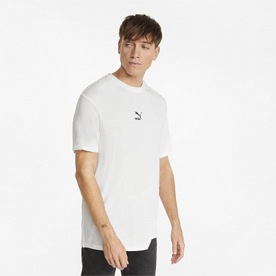 Футболка Puma Classics Relaxed Splitside Tee 53357302 р.S білий