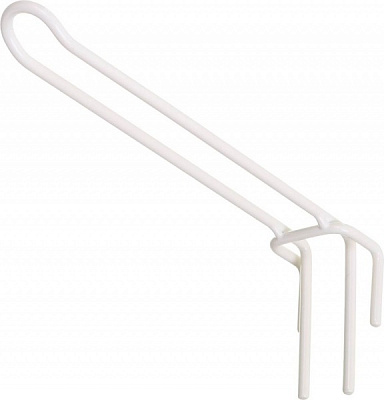 Крючок двойной 150 мм 10 шт. белый