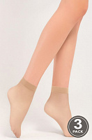 Набор носков женских Legs 152 SUNNY 15 den р.one size натуральный 3 шт.