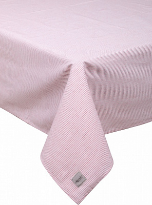 Скатерть Fish красная полоска 136x136 см красный La Nuit 