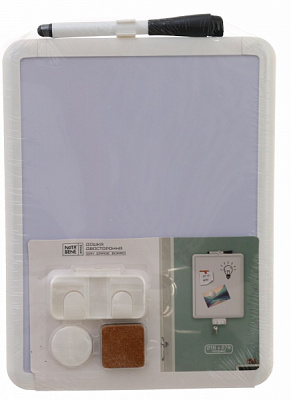 Дошка двостороння Nota Bene 28х22 см белая