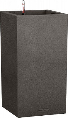 Вазон декоративний Lechuza Canto Tower 30 квадратний 50,4л графітово-чорний (13602)