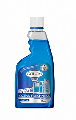 Засіб миючий для скла та дзеркал Galax Океанська свіжість (запаска) 500г