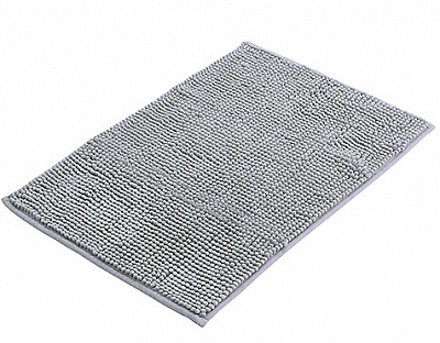Килимок для ванної кімнати Bisk Basic 6 Chenille 60х40 см сірий 7894