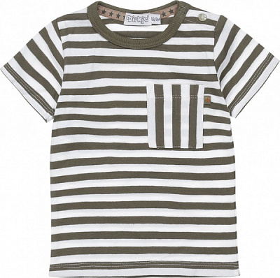 Футболка для хлопчиків Dirkje р.92 білий із хакі T46611-35