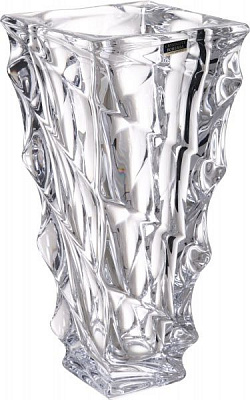 Ваза Casablanca стеклянная прозрачная 30,5 см Bohemia