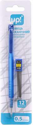 Карандаш механический 0,5 мм со сменными стержнями 12 шт. UP! (Underprice)