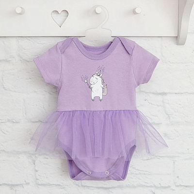 Боді для дівчинки Blanka р.68 фіолетовий 110194