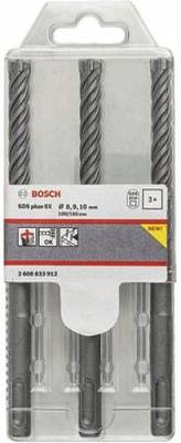 Набор буров Bosch 5X SDS-plus 3 шт. 2608833912