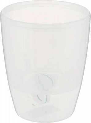 Вазон пластиковий Santino Орхідея TWIN круглий 1,3л прозорий