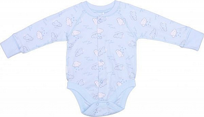 Боді для хлопчика Bembi БД69 р.62 блакитний із малюнком