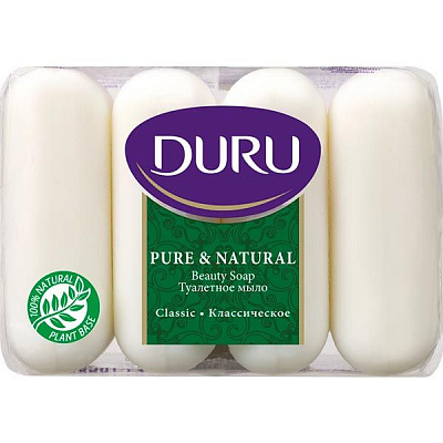Мыло Duru Pure&Natural Классическое 340 г 4 шт./уп.