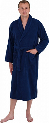 Халат махровый мужской Ideal р. XL темно-синий