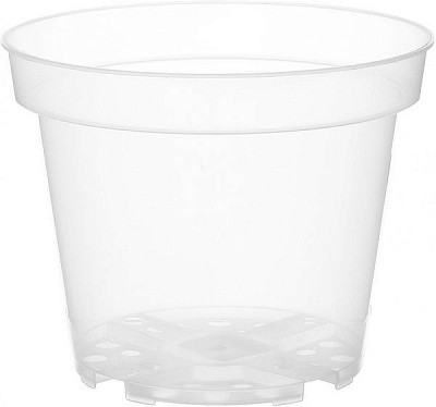 Горщик пластиковий Орхідея прозорий круглий 4л (948735) прозорий