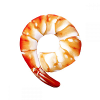 Мягкая игрушка-подушка INKATOYS подарочная Креветка, 40 см бело-оранжевый DKRE1_SU