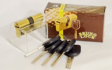 Циліндр Bruno Security 32822 30x30 ключ-ключ 60 мм полірована латунь