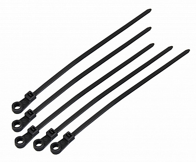 Стяжка Аско-Укрем з кільцем 5х200 100 шт. чорний