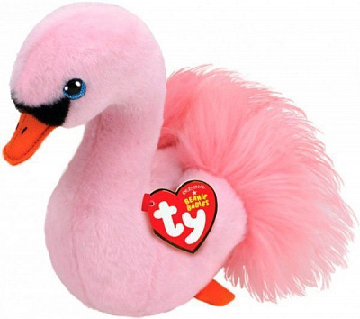 Мягкая игрушка TY Лебедь розовый Odette 15 см