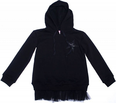 Туника для девочек Sasha р.122 черный 4493 