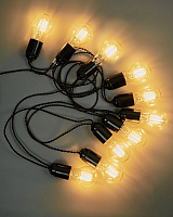 Гірлянда Iterna Ретро RG004 філаментна (LED) 10 ламп 4,5 м 
