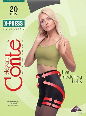 Колготки жіночі Conte X-Press р. 2 20 den бронзовий 1 пар