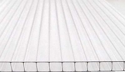 Поликарбонат сотовый Bauglas 1УФ ПК Bauglas ST Longlife 4 мм 3000x1050 мм прозрачный