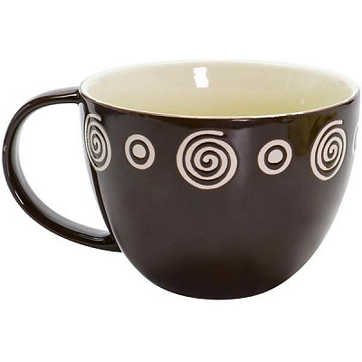 Тарелка суповая Коричневая 500 мл