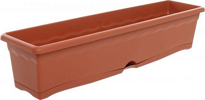 Ящик балконний Plastiken Terra Jardinera теракот прямокутний 16л теракот (7580 Ter)