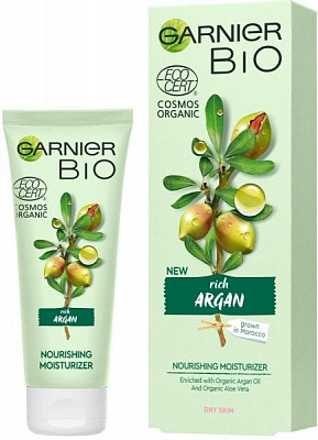Крем для лица день-ночь Garnier питательный с экстрактом арганы для сухой и чувствительной кожи 50 мл