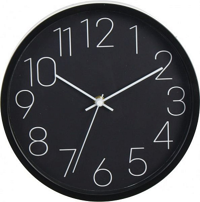 Годинник настінний Time 30.5 см чорний