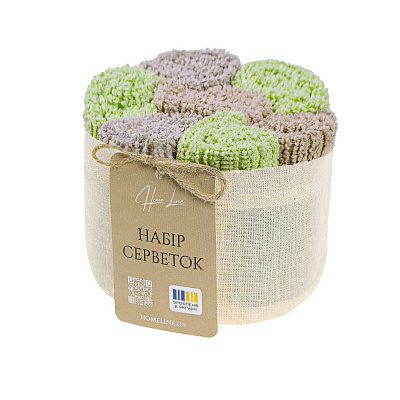 Набор салфеток Homeline жаккард 30x30 см в ассортименте