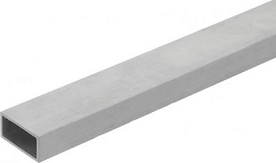 Труба профильная прямоугольная алюминий АЛЮПРО без покрытия 40x20x2x1000мм