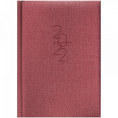 Щоденник датований кишеньковий червоний Brunnen Tweed A6 2022
