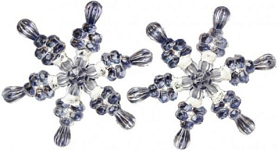 Ялинковий набір Акрилова сніжинка 8,5 см 2 шт. 200589 8,5 см 2 шт./уп.