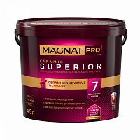 Фарба керамічна MAGNAT PRO Ceramic Superior 7 шовковистий мат білий 4,5л