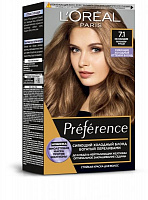 Гель-краска для волос Preference Preference 7.1 Исландия. Пепельно-русый 174 мл