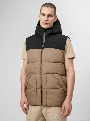 Жилет 4F JACKET KUMP002 H4Z22-KUMP002-74S р.M чорно-жовтий