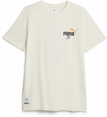Футболка Puma PUMA X THE SMURFS GRAPHIC TEE 62218999 р.S белый