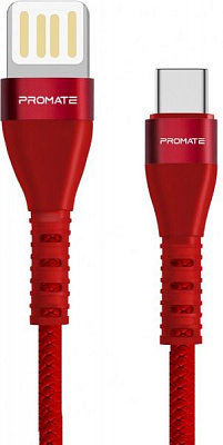 Кабель Promate Vigoray-C USB - USB Type-C 1,2 м красный (vigoray-c.red) 