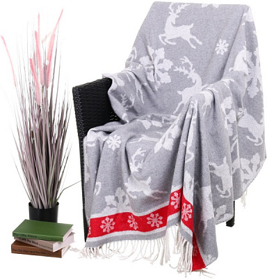 Плед Валенсия новогодний 140x200 см Vladi 